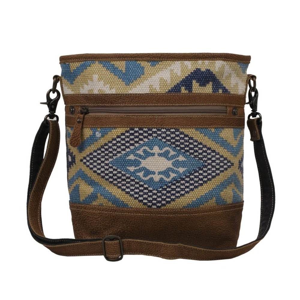 NWT Myra Rug/Leather Shoulder Bag